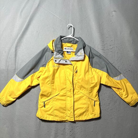 Columbia Jackets & Blazers - Columbia Women's Size Large Windbreaker Jacket Yellow Nylon  Slim Style.